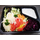 Großer gemischter Salatteller, Dressing, Brötchen